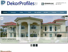 Tablet Screenshot of dekorprofiles.com